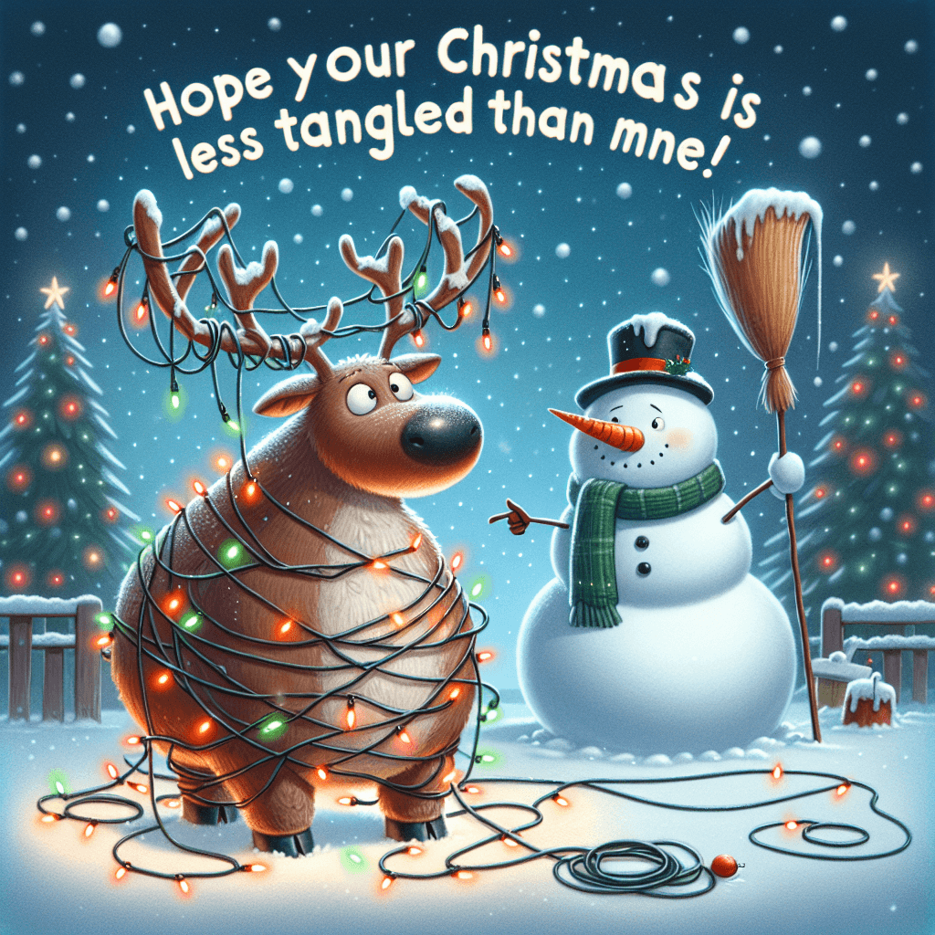 ai generated christmas card image for ecard assistant